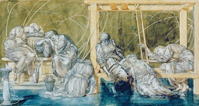 Study for The Garden Court, from the Briar Rose Series by Edward Burne Jones