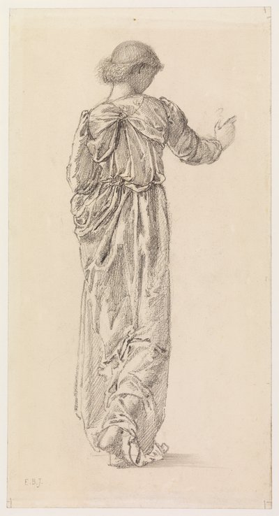 Study of a Draped Female Figure for 