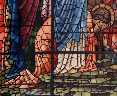 The Crucifixion Window (detail), Mary Magdalene, 1888 by Edward Burne Jones