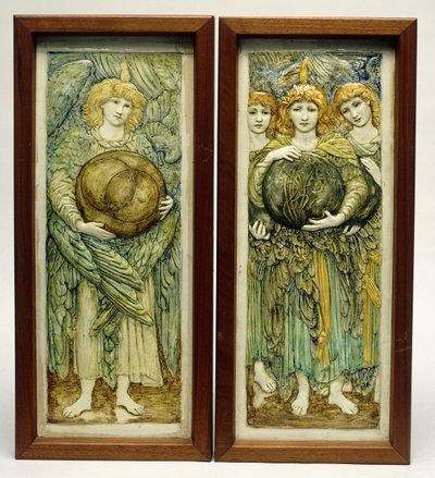 The First Day of Creation & The Third Day of Creation by Edward Burne Jones