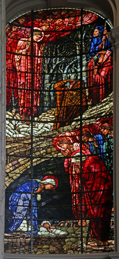 The Nativity and Annunciation to the Shepherds by Edward Burne Jones