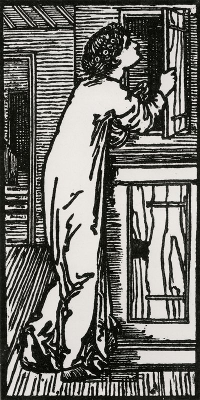 Psyche Looking into Cupboard, 1866 by Edward Coley after Burne Jones
