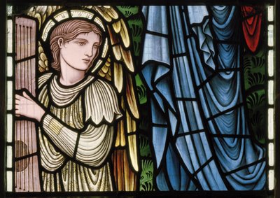 Angels of Paradise, Angel Musicians (detail) by Edward Coley and Dearle Burne Jones