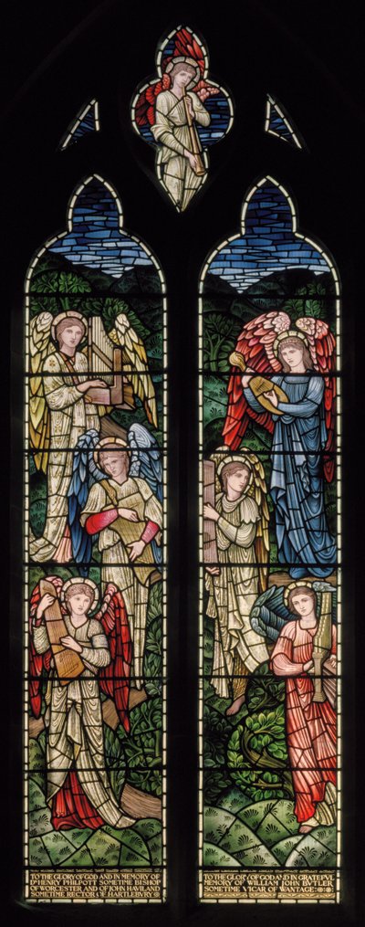 Angels of Paradise, Angel Musicians by Edward Coley and Dearle Burne Jones
