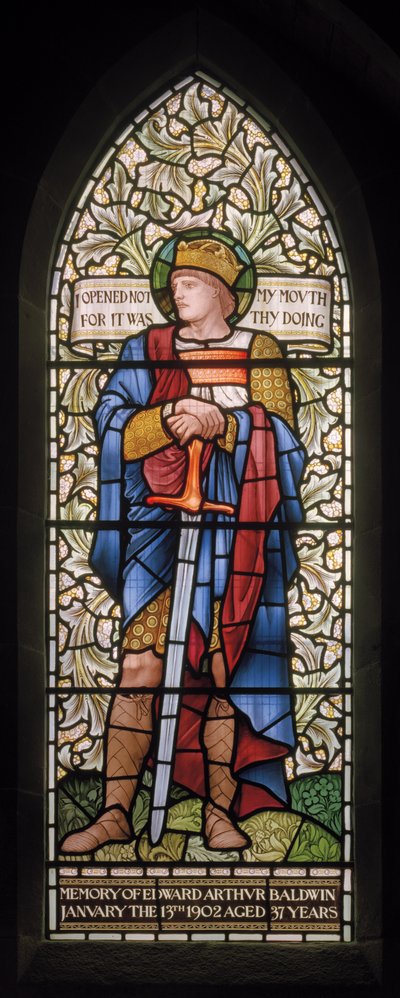 King Ethelbert by Edward Coley and Dearle Burne Jones