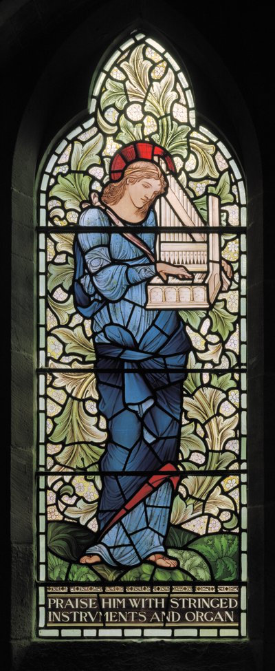 St. Cecilia by Edward Coley and Dearle Burne Jones