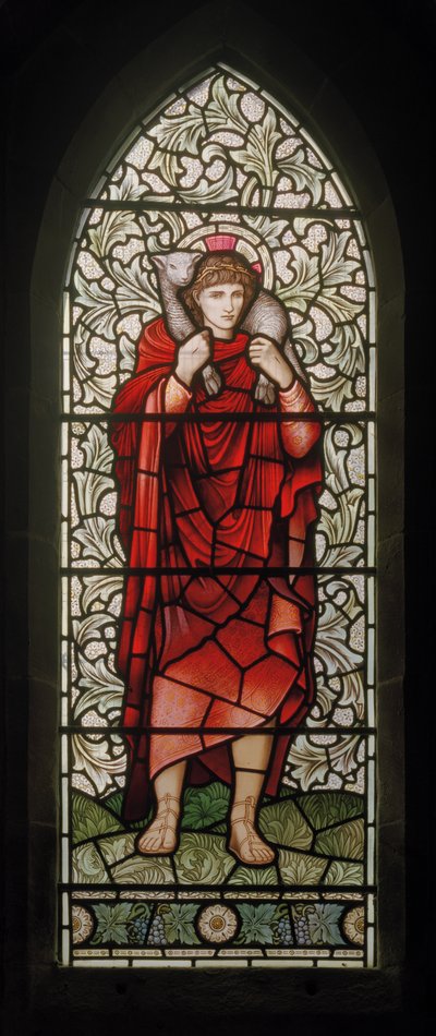 The Good Shepherd by Edward Coley and Dearle Burne Jones