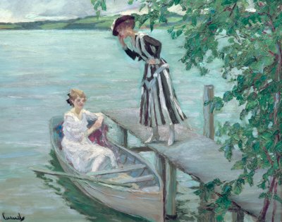 At the Boat Dock by Edward Cucuel