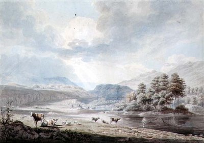 Lake Amongst Hills by Edward Dayes
