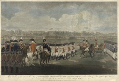 The King Reviewing the Armed Association in Hyde Park by Edward Dayes