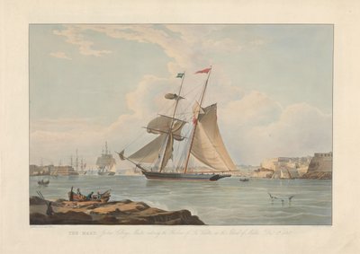 The Mary, Joshua Collings, Master, Entering the Harbour of La Valletta, in the Island of Malta, Dec. 5, 1835 by Edward Duncan