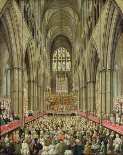 An Interior View of Westminster Abbey on the Commemoration of Handel
