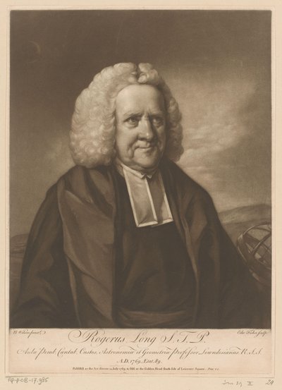 Portrait of Roger Long by Edward Fisher