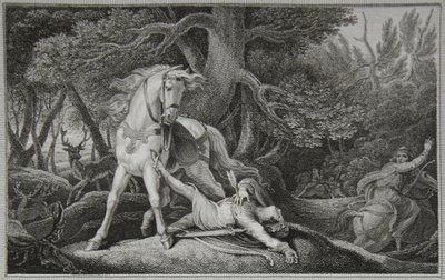 Death of William Rufus, engraved by Neagle, illustration from David Hume