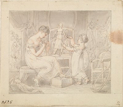 Illustration for The New Doll: Sewing Clothes for the Doll by Edward Francis Burney