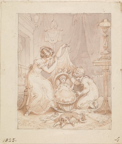 Illustration for The New Doll: Untitled by Edward Francis Burney
