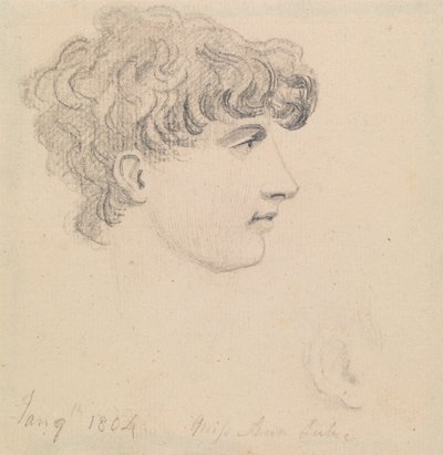 January 9th, 1804, Miss Ann Lukie (?) by Edward Francis Burney