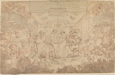 Preparatory Drawing for The Waltz by Edward Francis Burney