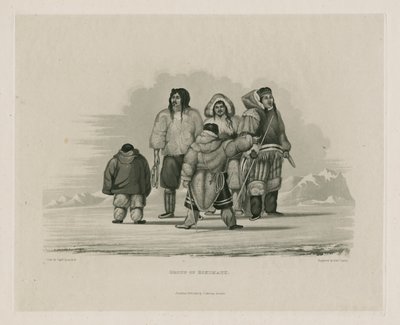 Group of Eskimaux by Edward Francis Finden