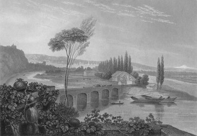 Lyons, from the Confluence of the Rhone & Saone, 1827 by Edward Francis Finden