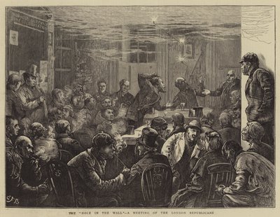 The Hole in the Wall, a Meeting of the London Republicans by Edward Frederick Brewtnall