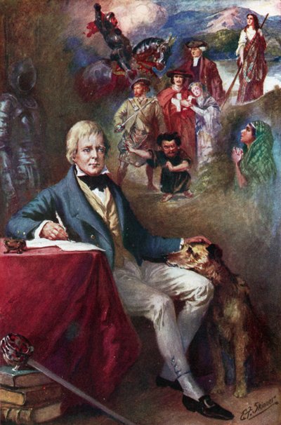 Sir Walter Scott and some of the most famous of his creations by Edward Frederick Skinner