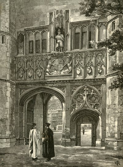 Principal Gateway, Trinity College, late 19th century by Edward Gascoin