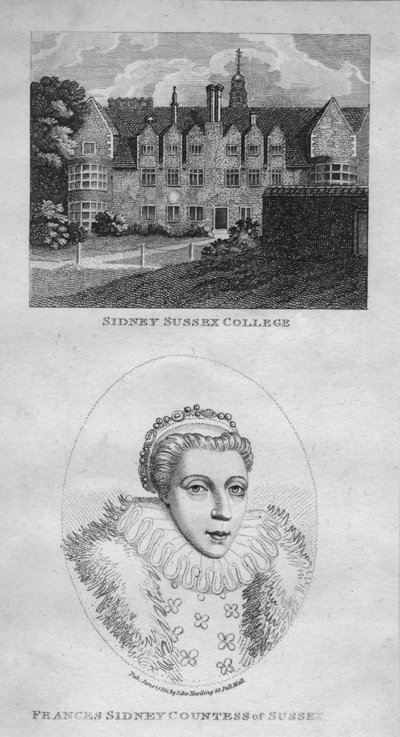 Sidney Sussex College, Frances Sidney Countess of Sussex by Edward Harding