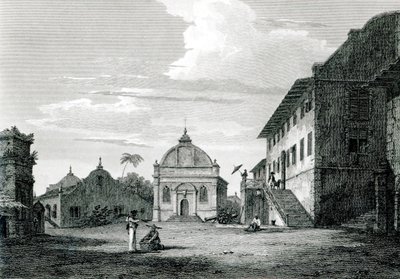 Government House at Malacca, engraved by George Cooke by Edward Hawke Locker