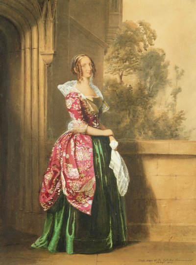 A Lady in her Costume Worn at the Eglington Tournament, 1839 by Edward Henry Corbould