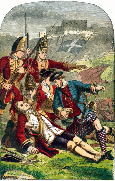 Death of General James Wolfe at the Siege of Quebec, 1759 c1870 by Edward Henry Corbould