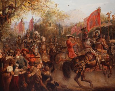 Hail! Here Comes the Conquering Hero by Edward Henry Corbould