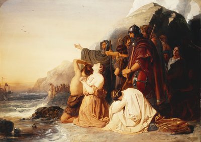 The Britons Deploring the Departure of the Last Roman Legion by Edward Henry Corbould