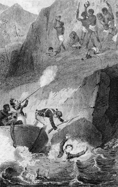 The Death of Mungo Park, 1806 by Edward Henry Corbould