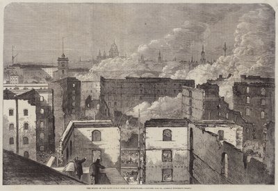 The Ruins of the Late Great Fire at Southwark by Edward Hull