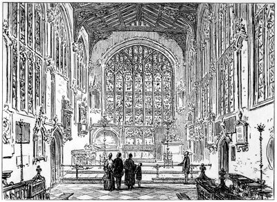 The chancel of Stratford church, Stratford-upon-Avon, Warwickshire by Edward Hull