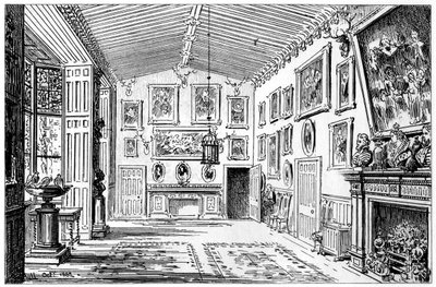 The Great Hall of Charlecote Park, Warwickshire by Edward Hull