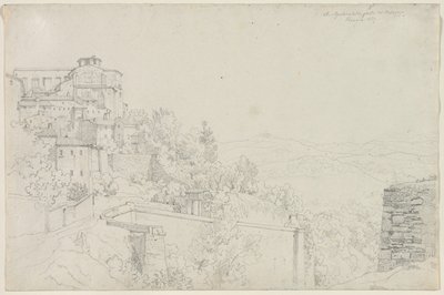 Saint Agostino from Bulagajo, Perugia by Edward Jakob von Steinle