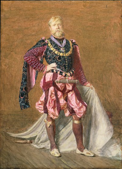 Self Portrait of the Artist in Elizabethan Dress, 1887 by Edward John Gregory