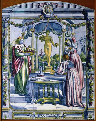 Autumn, from a Series of Tile Panels for the Dutch Kitchen by Edward John Poynter