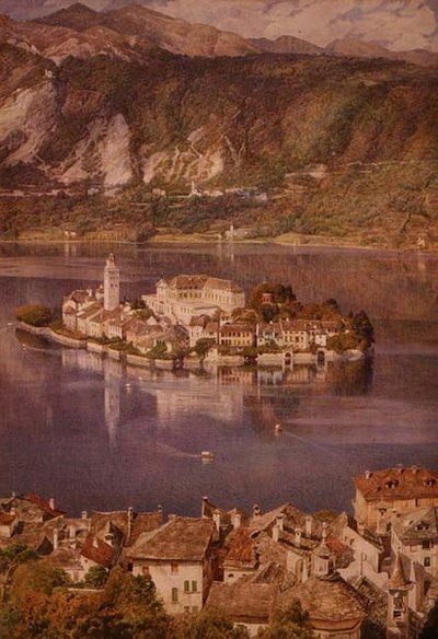 Isola San Giulio, Lake Orta by Edward John Poynter