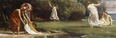 Nausicaa and Her Maidens Playing at Ball by Edward John Poynter