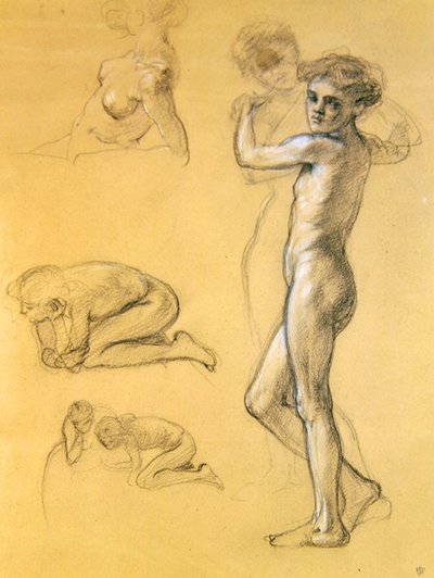 Study for Idle Fears (III) by Edward John Poynter