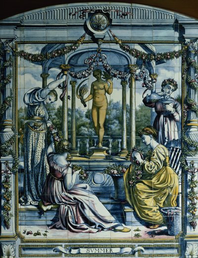 Summer, from a Series of Tile Panels for the Dutch Kitchen by Edward John Poynter