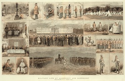 Military Life at Aldershot and Sandhurst by Edward Killingworth Johnson