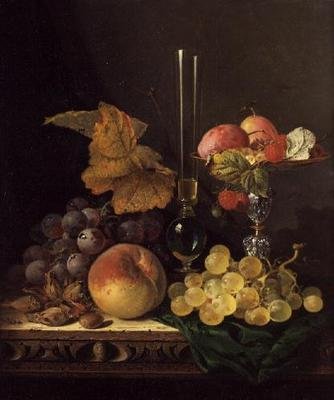 Still Life with Fruit and Nuts by Edward Ladell