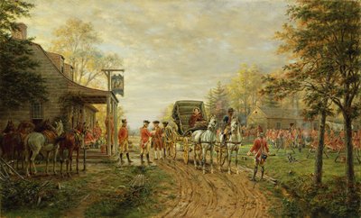 Passing the Outposts on the Old Kingsbridge Road by Edward Lamson Henry