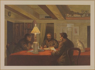 Polar sketches: Winter Quarters inside HMS 