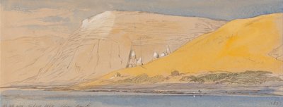 Abu Simbel, 10:30 am, 9 February 1867 by Edward Lear