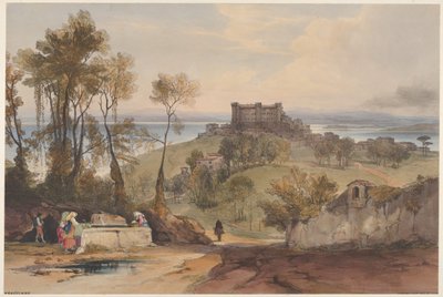 Bracciano Views of Rome and Its Environs, Plate 2 by Edward Lear